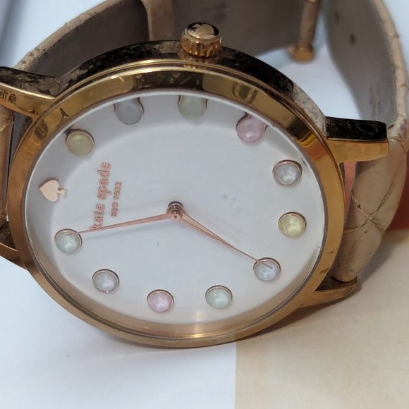 Retired design Kate Spade New York Lady's Wrist Watch Pink and Pastel Dots Face - Picture 6 of 8